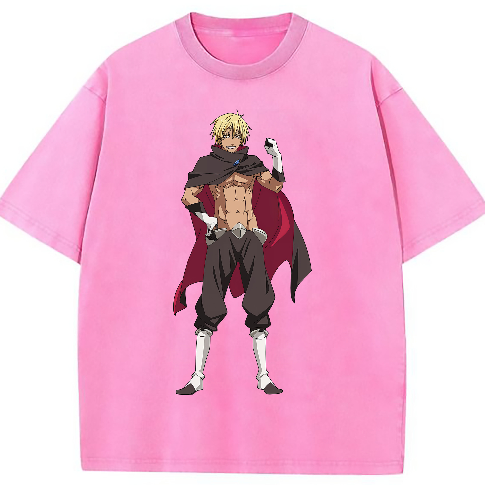 （画像用） 転スラ Regarding Reincarnated to Slime 綿100% ヴィンテージ風 半袖Tシャツ（フロントプリント）